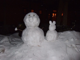 アンパンマン　雪だるま